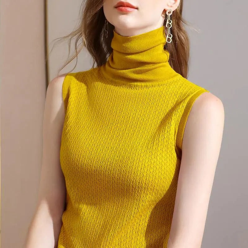 Diede™ Elegante Mouwloze Coltrui Top