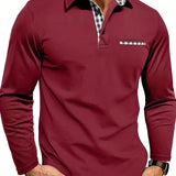 Heren Polo Lange Mouw Casual Stretch Comfort