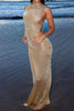 Lisa | Glamoureuze Rugloze Maxi-Jurk – Elegantie ontmoet Verleiding