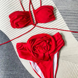 ROBINE | Bikini Met Halternek En Bloemdetail