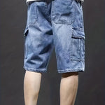 Giel™ Heren Denim Cargo Shorts