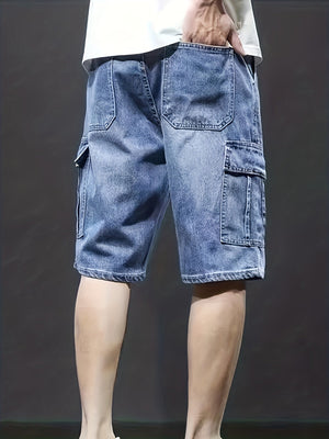 Giel™ Heren Denim Cargo Shorts