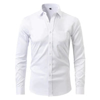 Braony | Klassiek Langarm Herenhemd met moderne Slim-Fit