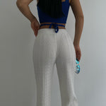 Ella | Elegante witte gehaakte broek