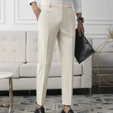 Walker | Hoog getailleerde Slim Fit Businessbroek