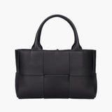 Alicia | Geweven Leren Handtas met Modern Design