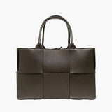 Alicia | Geweven Leren Handtas met Modern Design