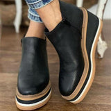 Amy | Trendy Enkel Laarsjes met Plateauzool