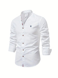 Heren Overhemd Slim Fit Knopen Casual Elegant