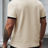 Heren Polo Structuur Korte Mouw Elegant Fit
