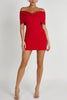 Elly | Off-shoulder Minikleed met Strikdetail