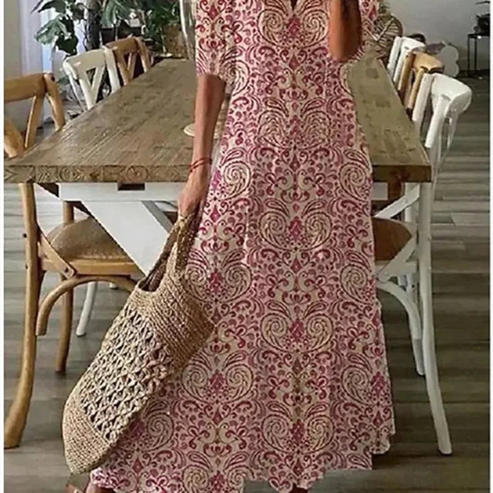 Elina™ Elegante Bohemian Maxi Jurk