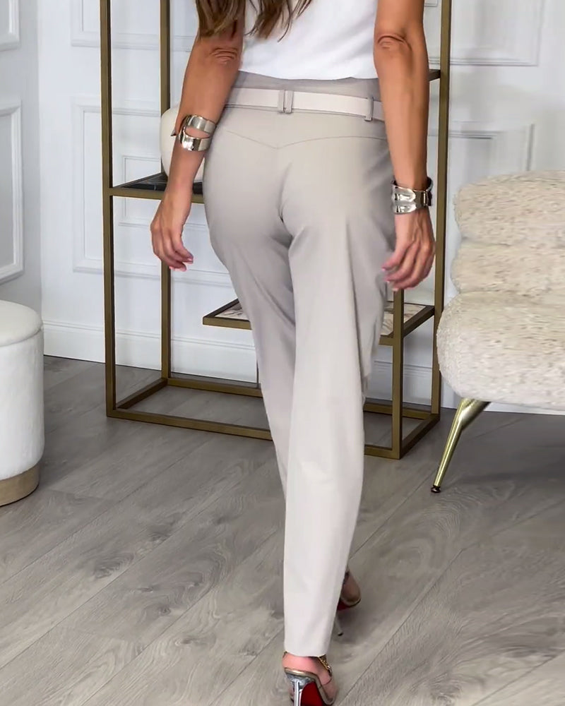 Elegante™ Dames Broek met Tailleband