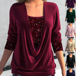 Draped™ Top | Kanten Details | Soepelvallende Pasvorm