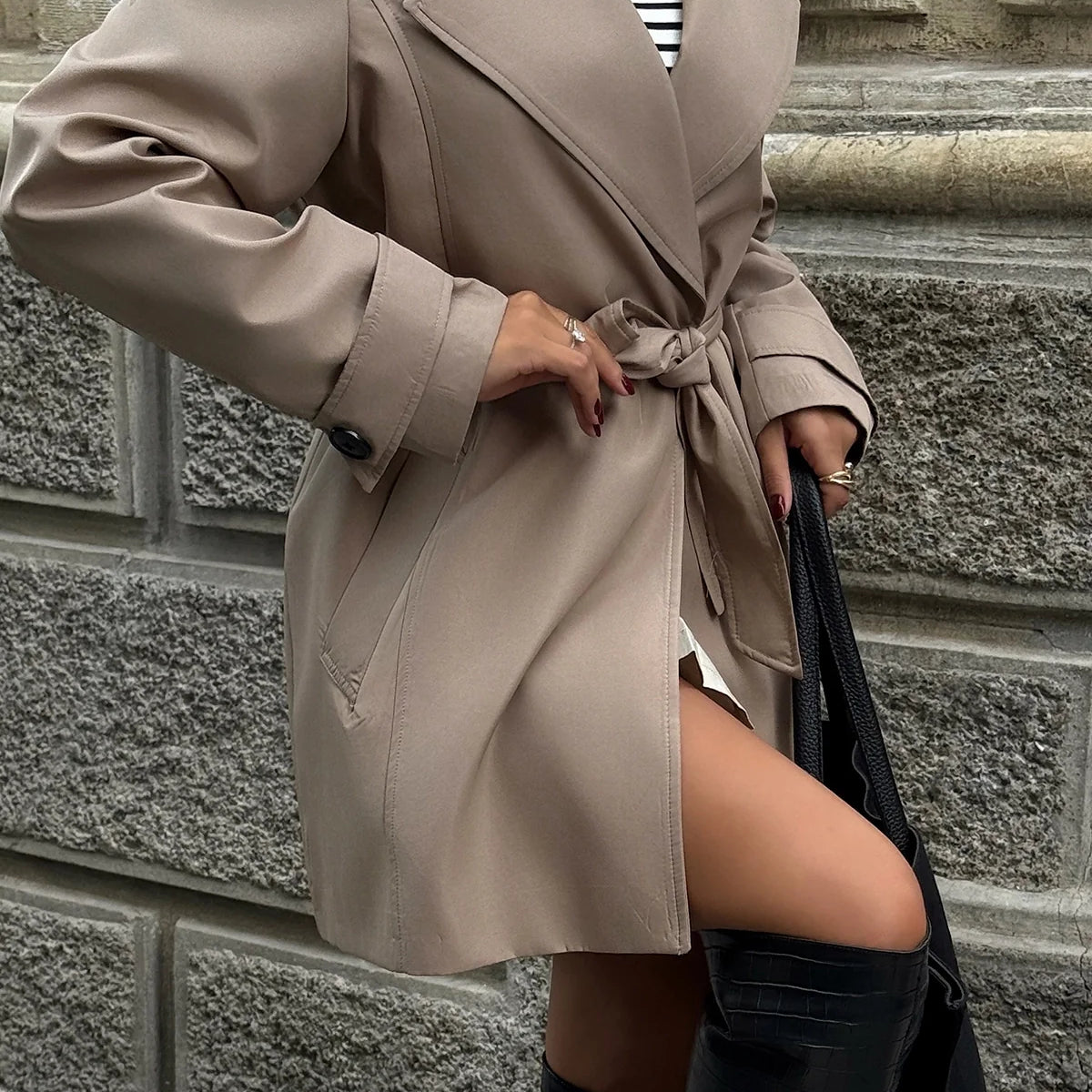 Klassieke™ Trenchcoat | Wolmix | Stijlvol en Warm