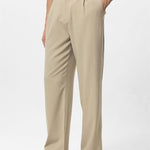 Vincent | Hoge Taille Herenbroek Beige