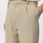 Vincent | Hoge Taille Herenbroek Beige