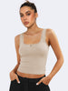 Lea | Romantisch Ribb Tanktop met Kantafwerking