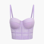 Ida | Figuuraccentuerende Bustier-top met Beugelcups en Transparante Mesh-Structuur