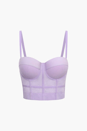Ida | Figuuraccentuerende Bustier-top met Beugelcups en Transparante Mesh-Structuur