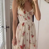 Joyce™ Dames Bloemen Maxi-jurk