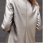 Anne-Fleur™  Glanzende Metallic Blazer