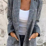 Ellen™ Elegante Geruite Blazer voor Dames