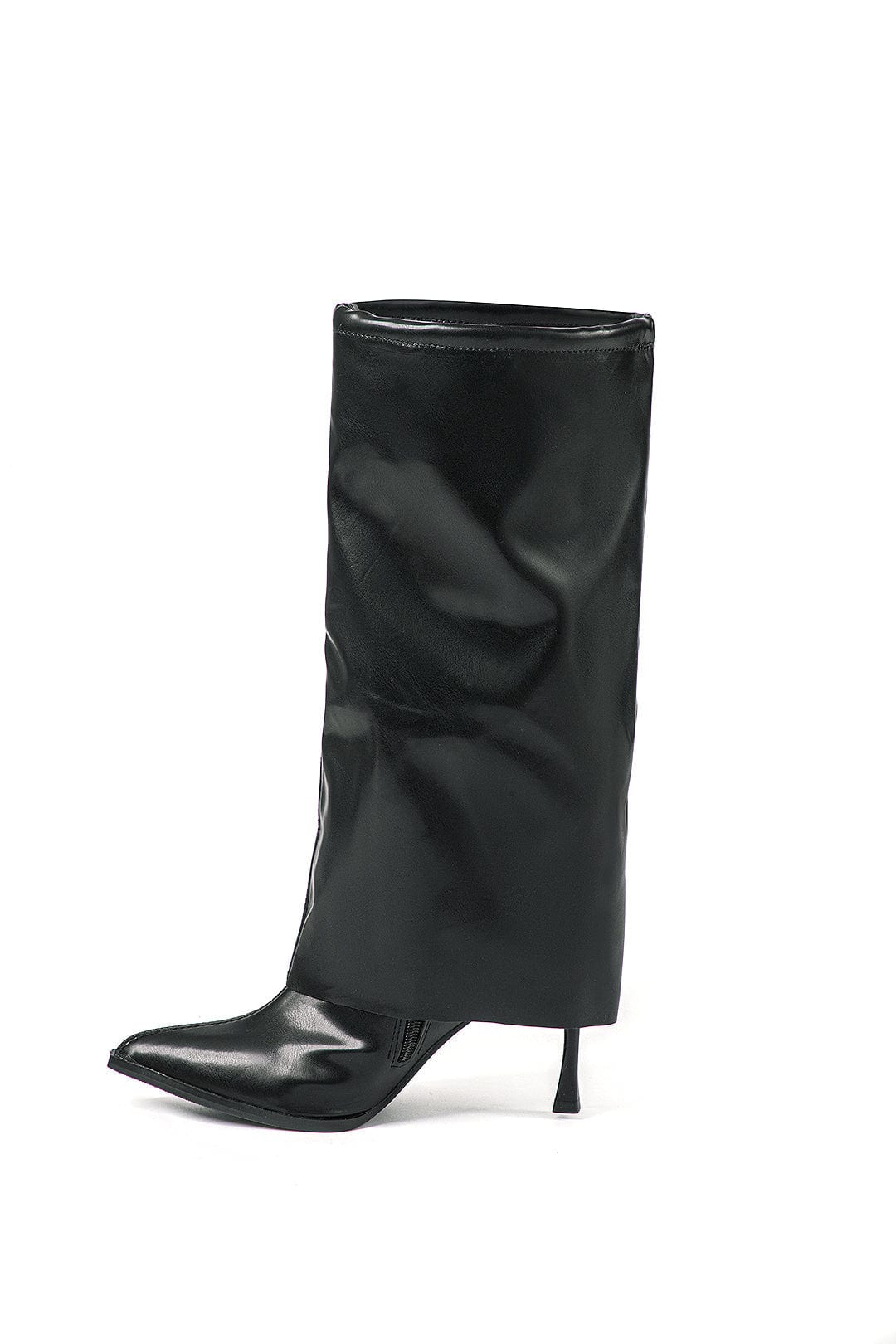 Olivia | Zwarte Designerlaarzen met unieke oversized look