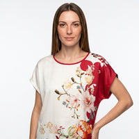 Bloemenprint Top met Korte Mouwen