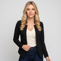 Getailleerde Blazer met Open Voorkant