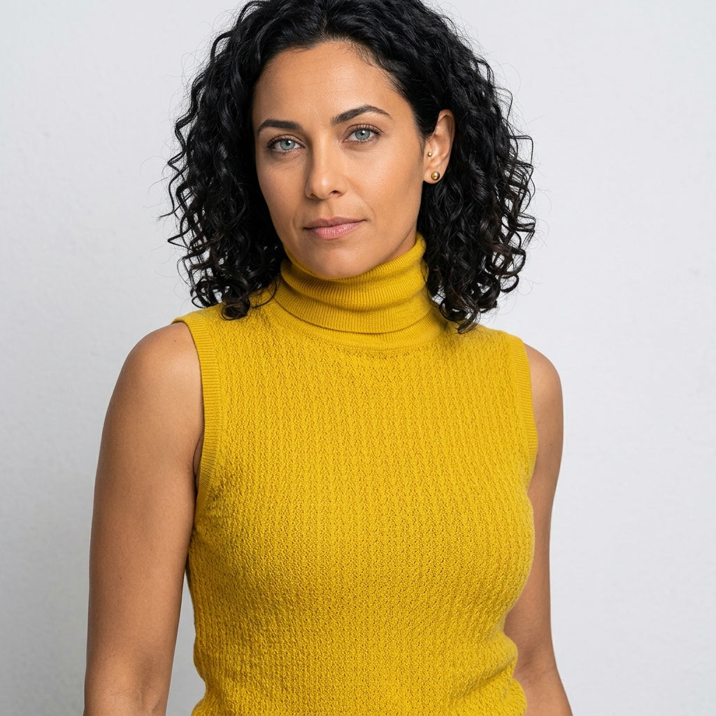 Mouwloze Coltrui Top met Slim Fit