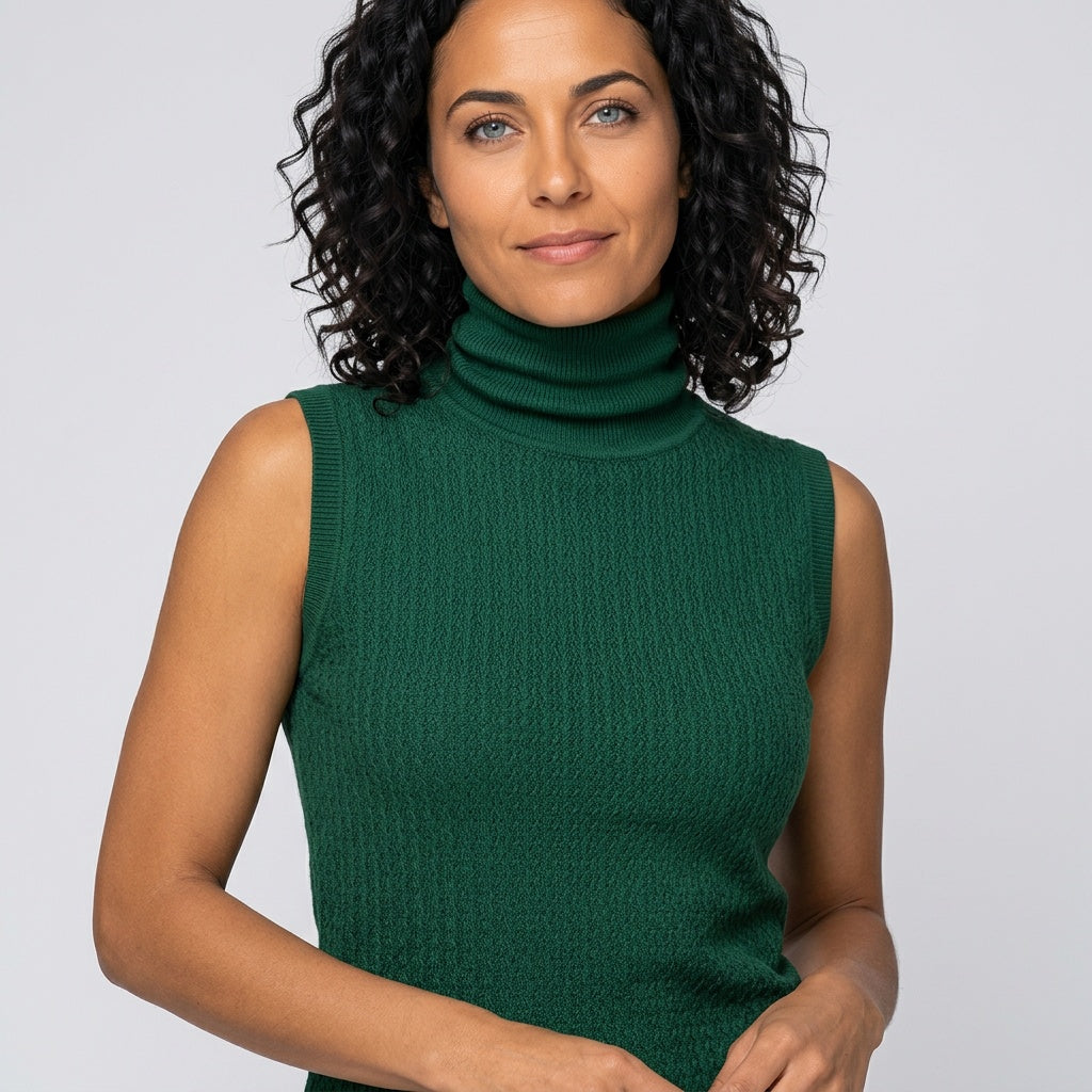 Mouwloze Coltrui Top met Slim Fit