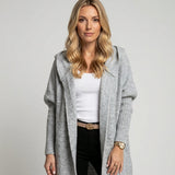 Lange Open Cardigan met Zakken en Relaxte Pasvorm
