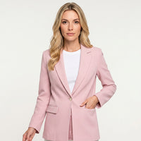 Getailleerde Blazer met Enkele Knoopsluiting