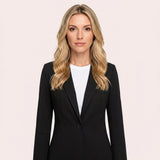 Getailleerde Blazer met Enkele Knoopsluiting