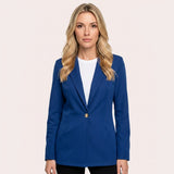 Getailleerde Blazer met Enkele Knoopsluiting