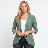 Luchtige Cardigan met Korte Mouwen en Open Voorkant