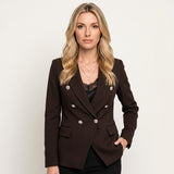 Getailleerde Blazer met Dubbele Knopen voor Elegante Look