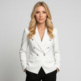 Getailleerde Blazer met Dubbele Knopen voor Elegante Look