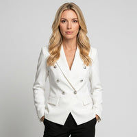 Getailleerde Blazer met Dubbele Knopen voor Elegante Look
