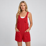 Casual Zomer Playsuit met Bandjes en Losse Pasvorm