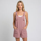 Casual Zomer Playsuit met Bandjes en Losse Pasvorm