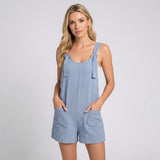 Casual Zomer Playsuit met Bandjes en Losse Pasvorm