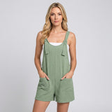Casual Zomer Playsuit met Bandjes en Losse Pasvorm