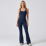 Sportieve Jumpsuit met Racerback en Flared Pijpen