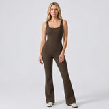 Sportieve Jumpsuit met Racerback en Flared Pijpen