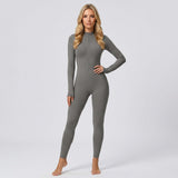 Sportieve Jumpsuit met Rits en Aansluitende Pasvorm