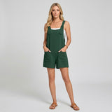 Casual Zomer Playsuit met Zakjes en Losse Pasvorm