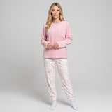Warme Pyjama Set met Zachte Trui en Geruite Broek