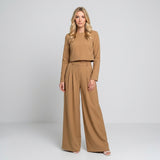 Elegante Set met Cropped Top en Wijde Broek